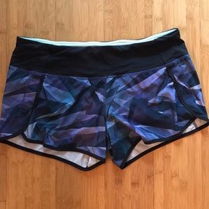 Lululemon Run Times Shorts, Blue/Purple, sz 10